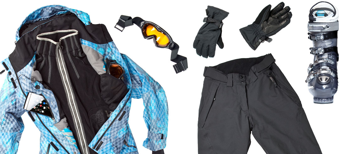 Ropa de invierno y para la nieve expuesta